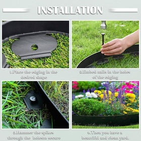 Haisiey garden pruning scissors enable precise trimming near borders.