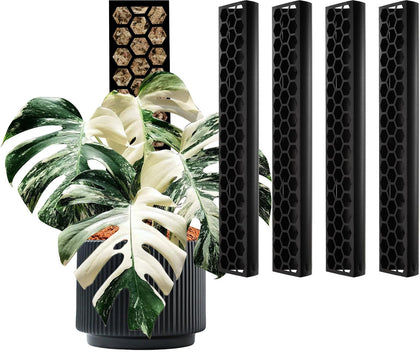 Haispring plastic moss pole half-moon assembly supports Monstera vertical growth.