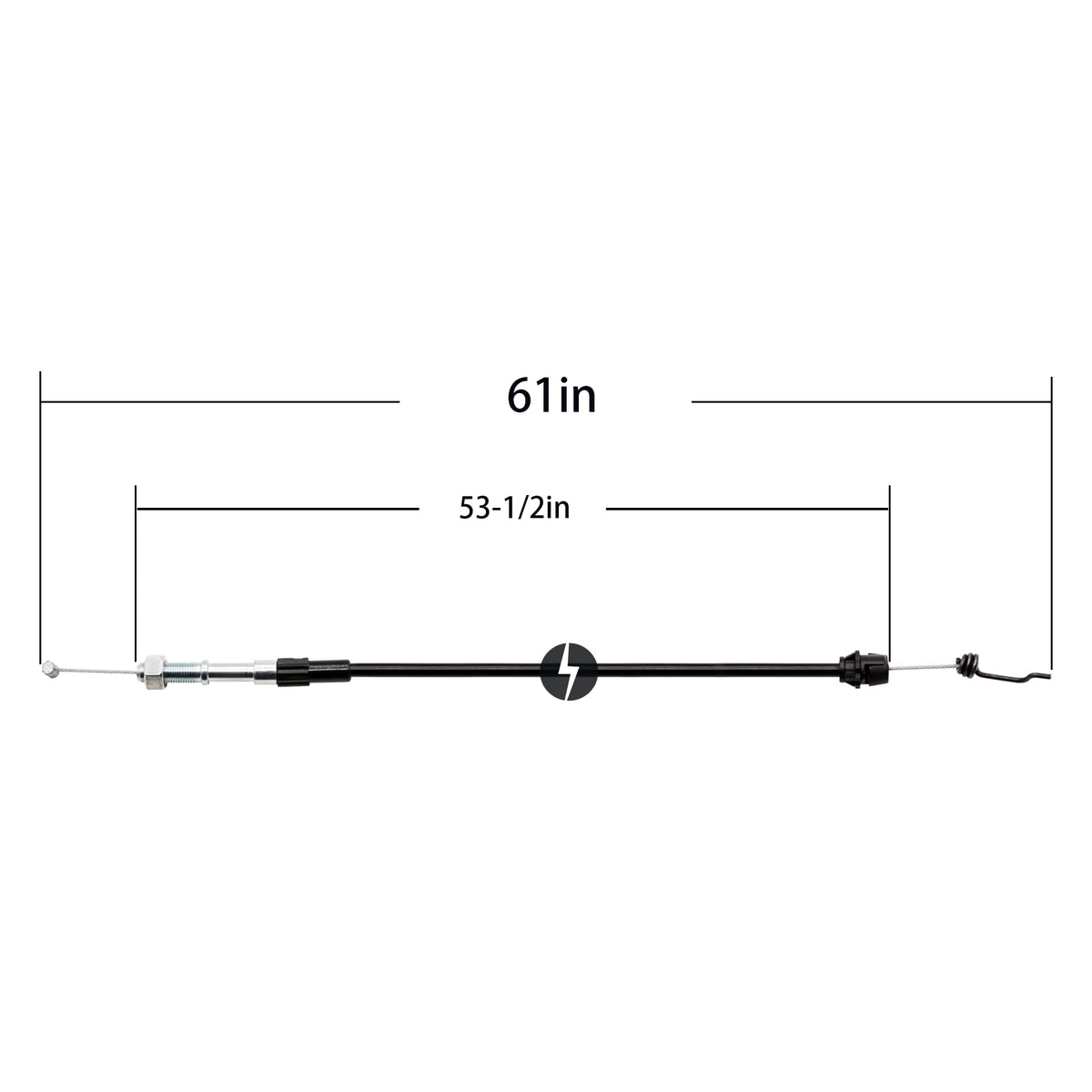 HAKATOP drive cable adjustable spring end for easy installation and secure tension