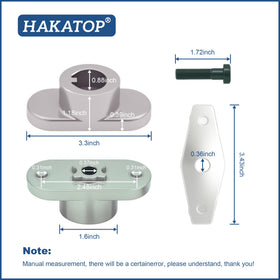 HAKATOP 7/8 inch spindle size shown for proper fit with MTD blades.