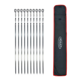 HAKKA stainless steel skewers 60cm for large grills and even searing