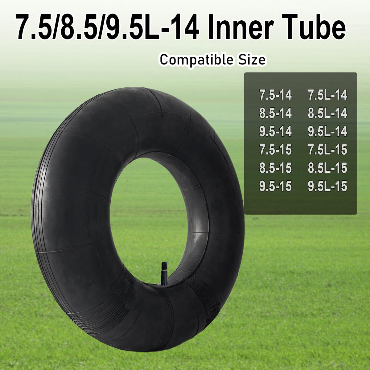 HAKSNGCL inner tube for 9-5L-14 tires, close-up of mineral-acid resistant rubber