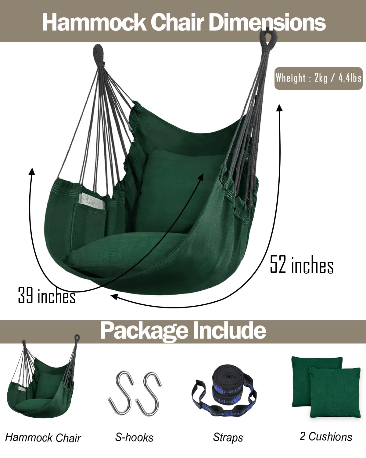 Halalona hammock chair easy-installation demonstrated for quick setup.