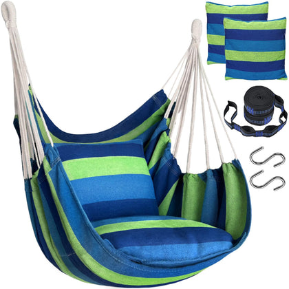Halalona hammock chair indoor living room setup for cozy lounging