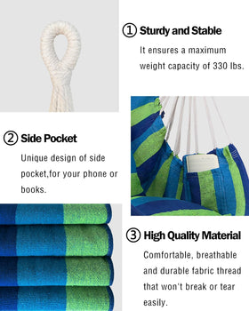 Halalona hammock chair rope suspension demonstrates sturdy hanging design