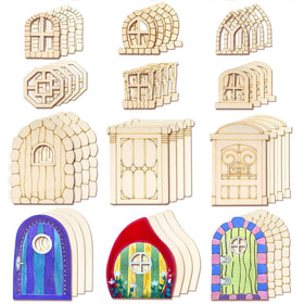 Halandar fairy door 24-pack for customizable home decor and crafts