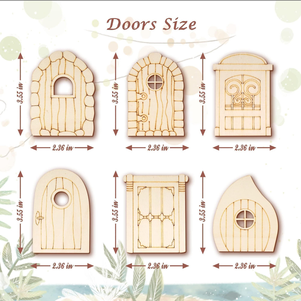 Halandar fairy window 24-pack perfect for scrapbooks and dioramas