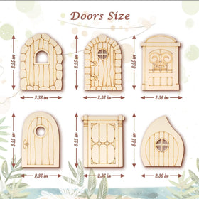 Halandar fairy window 24-pack perfect for scrapbooks and dioramas