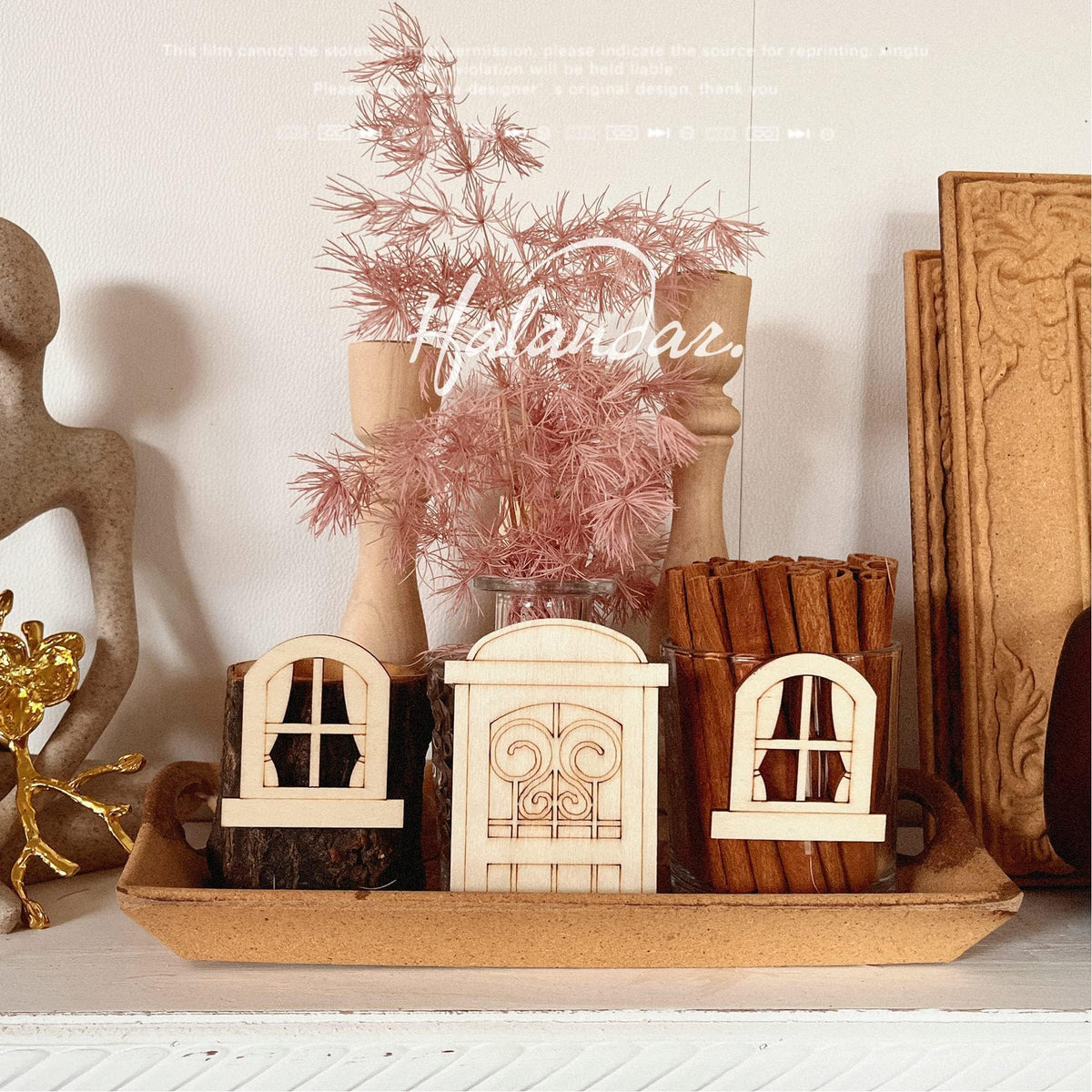Halandar festival craft decor set for seasonal displays