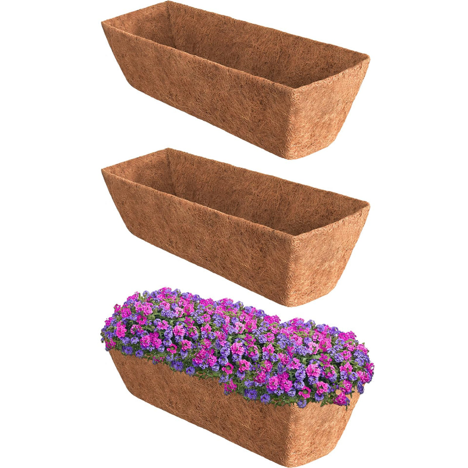 Halatool 24-inch coconut liner close-up highlights natural fibers for durable planters