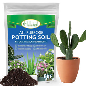 Halatool 6QT potting soil package for easy indoor and outdoor gardening.