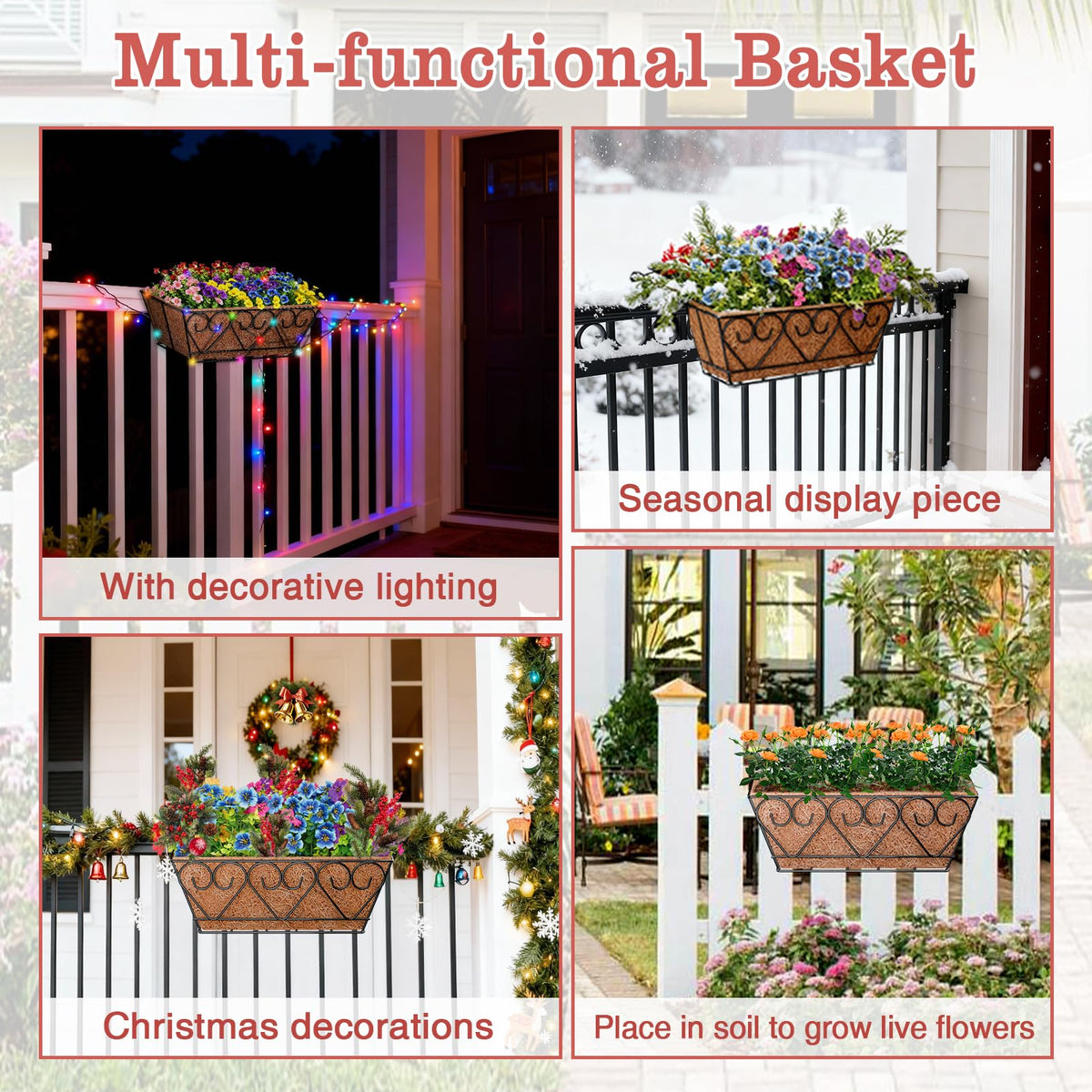 Halatool all season decor display for porch or balcony
