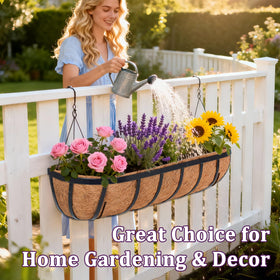 Halatool balcony planter setup for vibrant, low-maintenance displays.