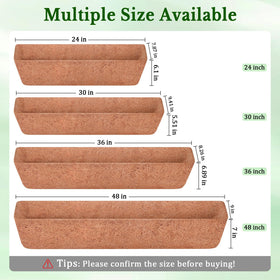 Halatool 36-inch coco fiber liner supports even moisture in planters