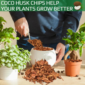 Halatool coco husk chip bricks natural soil conditioner for mixes