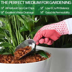 Halatool coco husk chip bricks root-aeration benefits for thriving plants