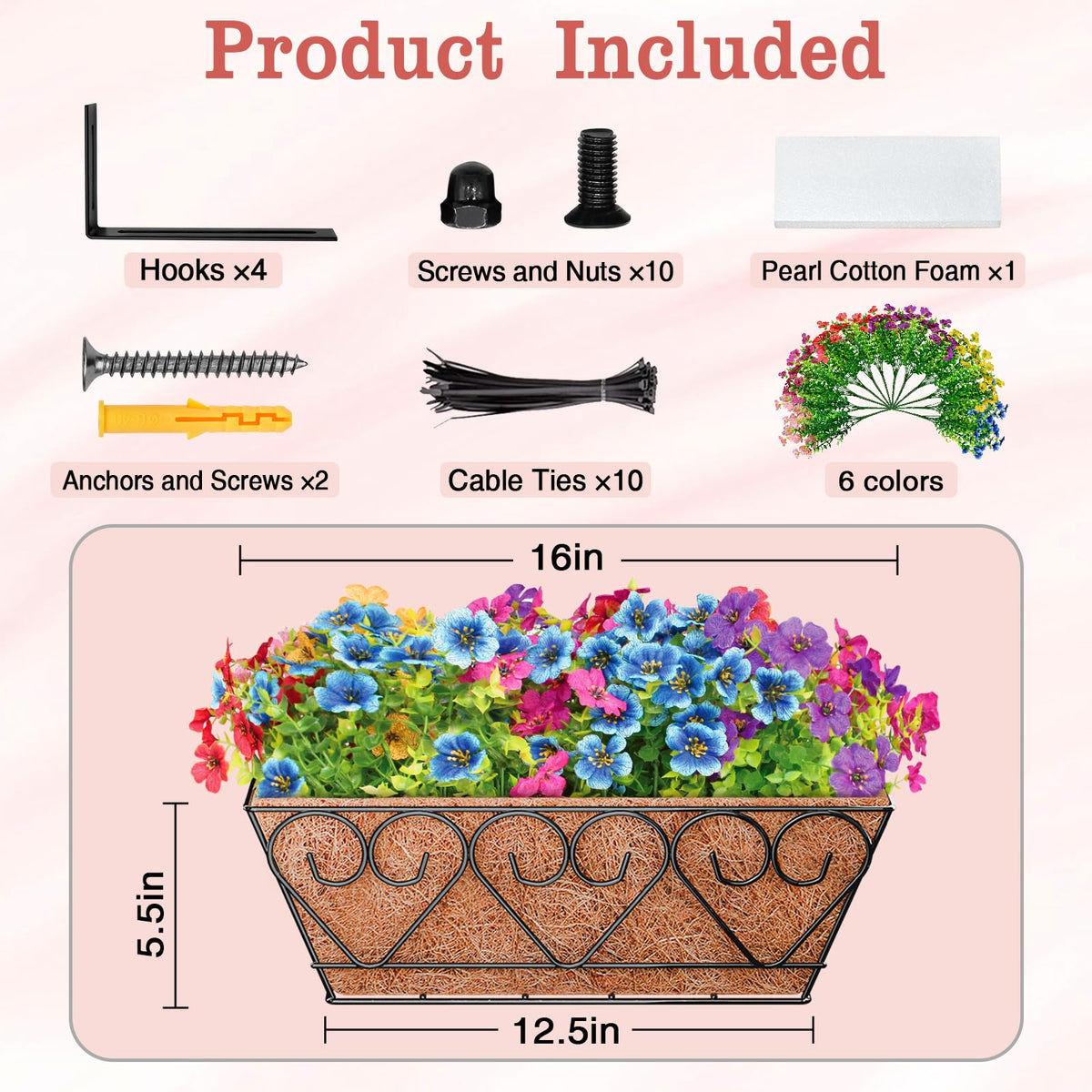 Halatool coco liner detail for planter showing natural aesthetic