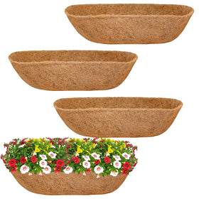 Halatool coconut liner 30-inch four-pack fits most wall planters with natural moisture control