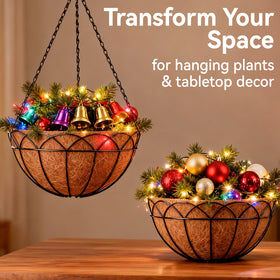 Creative decor ideas using Halatool baskets for pinecones and displays
