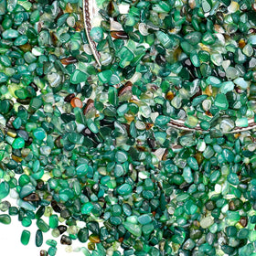 Halatool green aquarium gravel closeup showing natural polish and fade-resistant color.