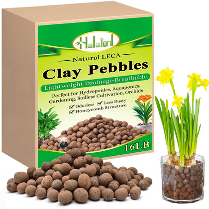 Halatool LECA 4-16mm clay pebbles for plant aeration and drainage