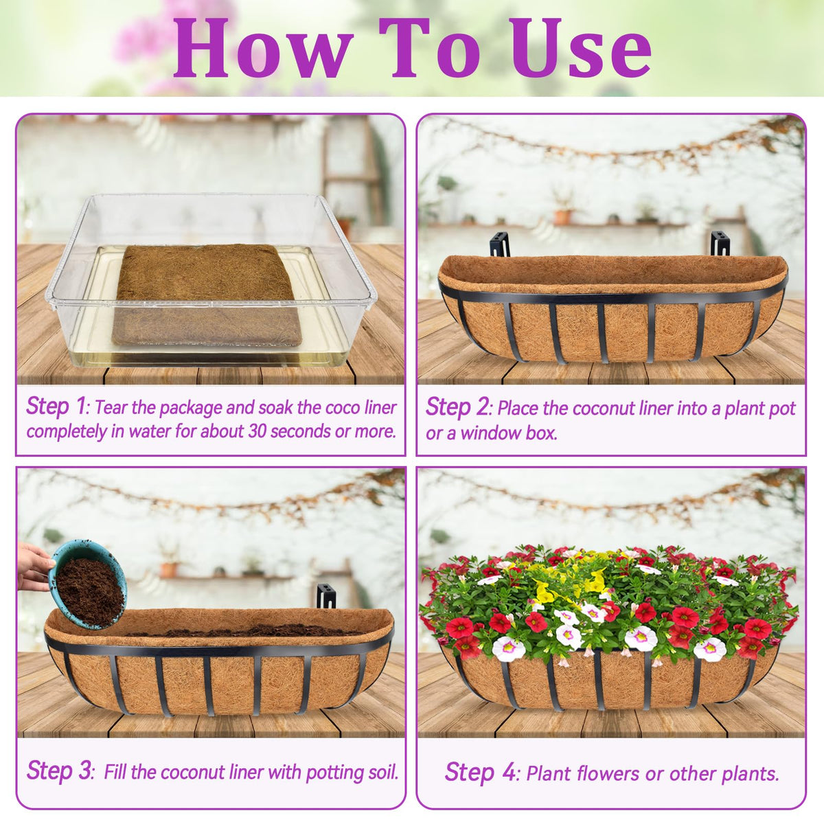Halatool moisture-retaining liner reduces watering frequency in planters