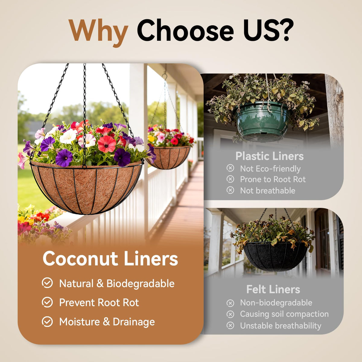 Halatool natural coconut fiber detail emphasizes durability for long-term use.