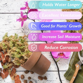 Halatool nature moss packing material safely cushions plants and aquatic life during transport.