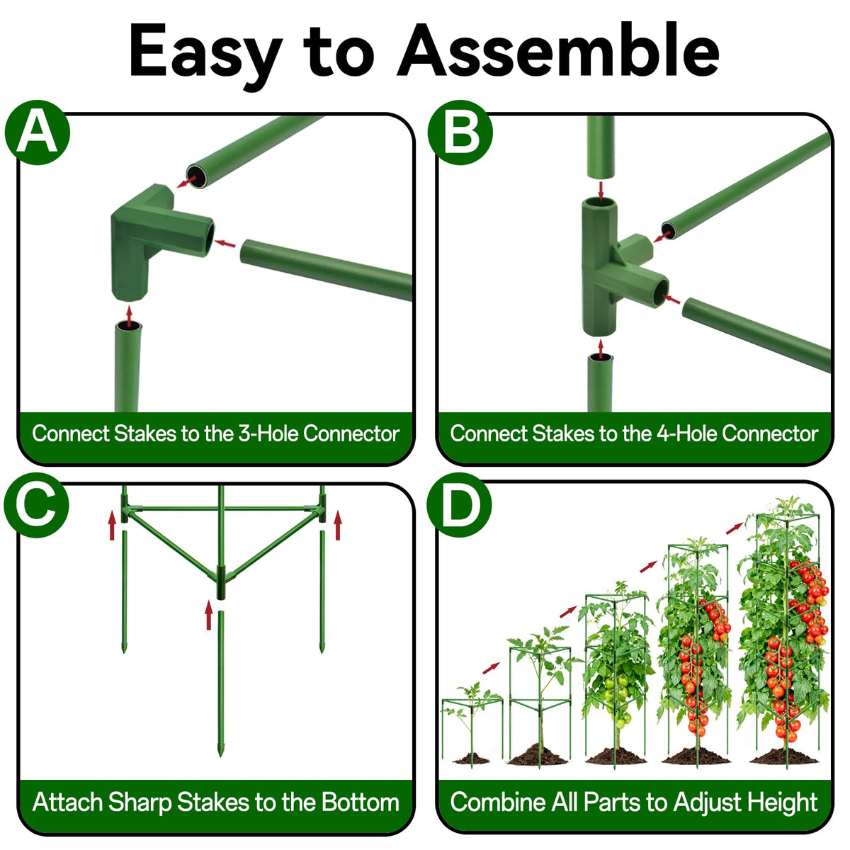 Halatool 72-inch garden cage ideal for outdoor raised beds