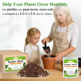 Halatool Perlite used at pot bottom helps prevent root rot