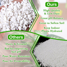 Halatool perlite in pots improves drainage and root health