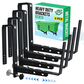 Halatool railing brackets main view show sturdy support for outdoor planters.
