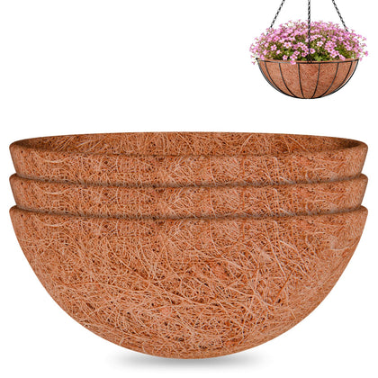 Halatool round coco liner 20in promotes healthy root growth in planters.