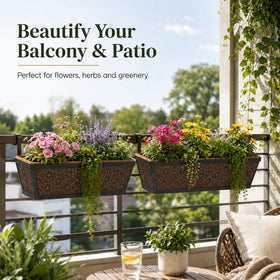 Halatool rustic coconut texture adds charm to porch or balcony displays