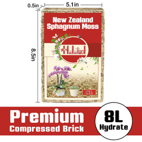 Halatool sphagnum moss when hydrated expands to 8L for versatile planting