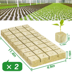Halatool starter plugs for hydroponics and seedling propagation.