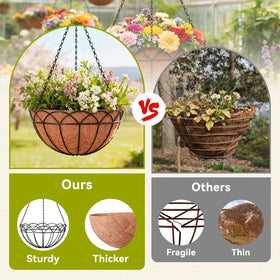 Halatool tabletop-ready planter option from hanging basket set