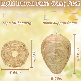 Halatool wasp nest 6-pack height 29 cm, ideal porch or patio display.