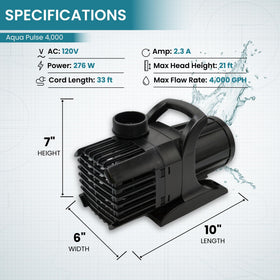 HALF OFF PONDS 33ft cord enables flexible installation near outlets