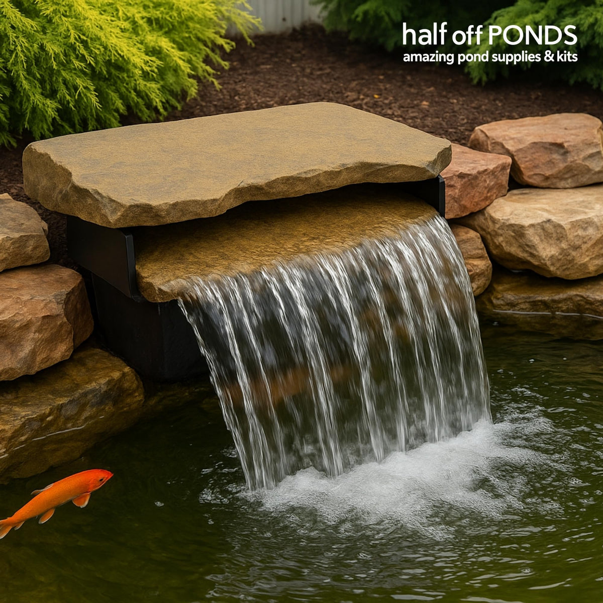 Half Off Ponds biological filter pad provides mechanical filtration and aerates the pond.