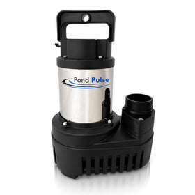 HALF OFF PONDS Pond Pulse hybrid-drive pump in action delivering efficient power for large water features.