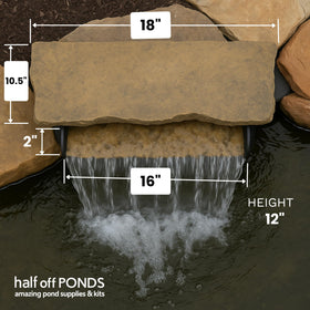 Half Off Ponds waterfall box included supports easy setup and reliable filtration.
