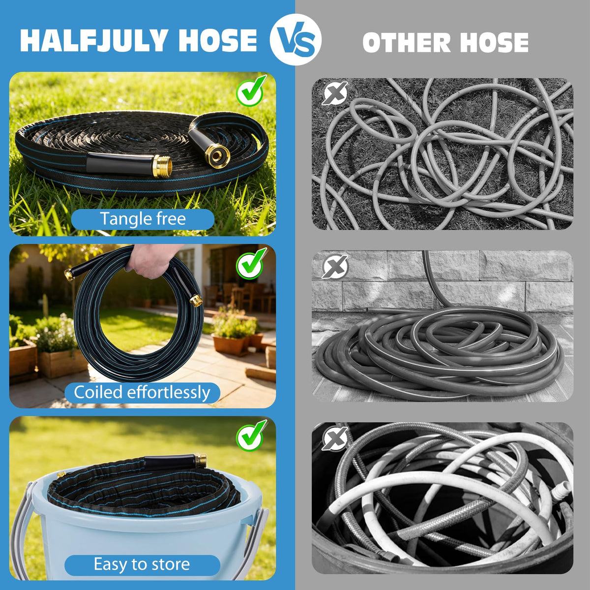 Halfjuly 10 way spray nozzle offers versatile watering patterns