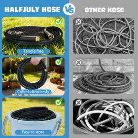 Halfjuly Lightweight non-tangle hose reduces fatigue during use