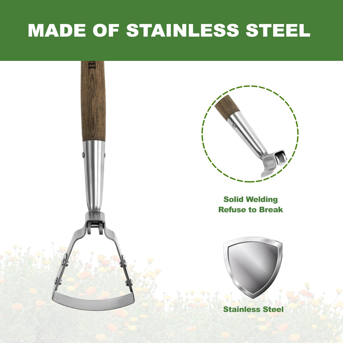 Haliaeetus compact raised-bed tool for tight spaces and precise weeding.