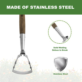 Haliaeetus compact raised-bed tool for tight spaces and precise weeding.
