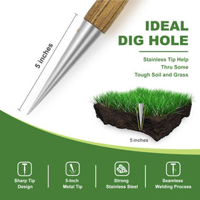 Haliaeetus Dibber used to create seed holes quickly for transplanting