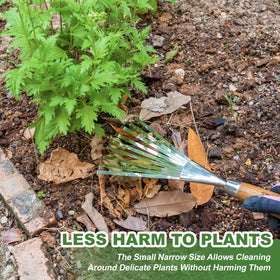 Haliaeetus 9-tine rake gathers loose debris efficiently