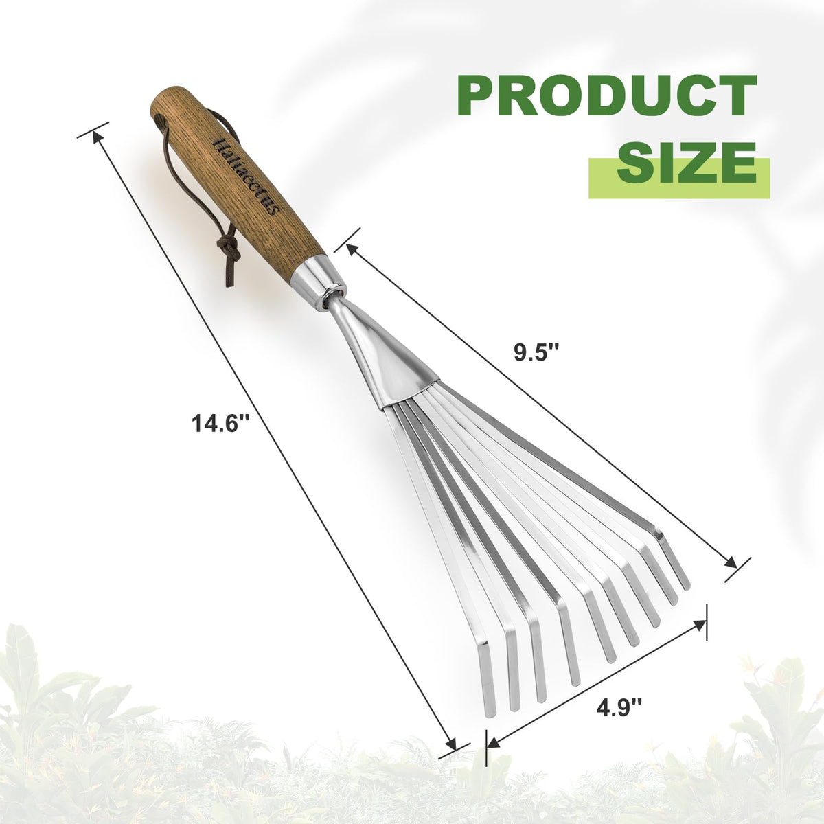 Haliaeetus hand rake comes with lifetime warranty