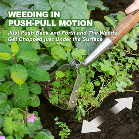 Haliaeetus push-pull weeding action, easy surface slicing of weeds.